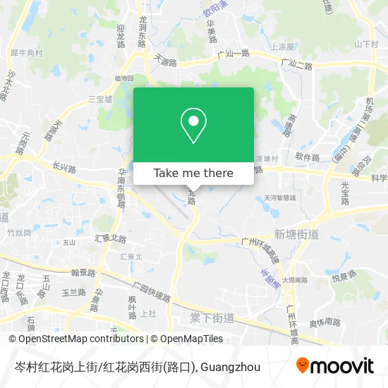 岑村红花岗上街/红花岗西街(路口) map