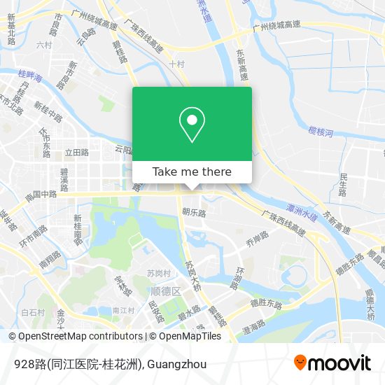 928路(同江医院-桂花洲) map