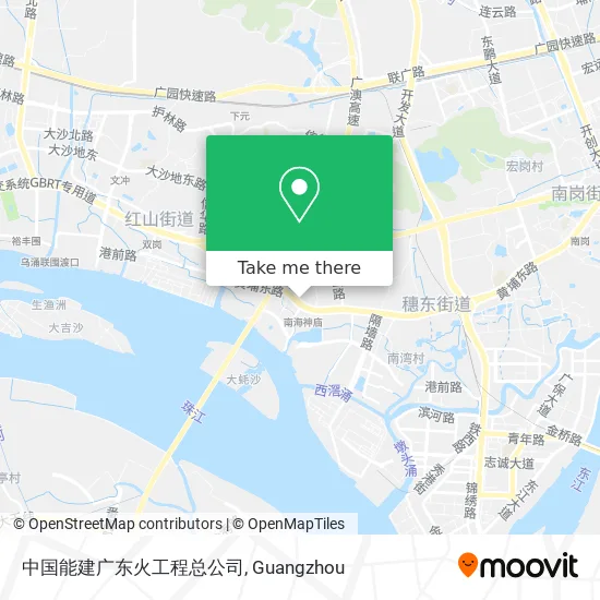 中国能建广东火工程总公司 map