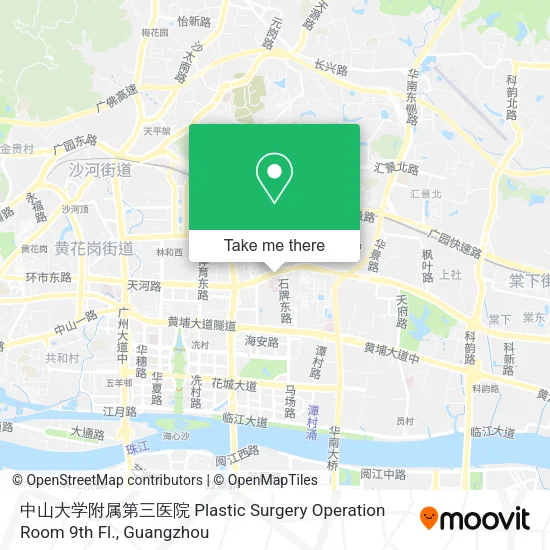 中山大学附属第三医院 Plastic Surgery Operation Room 9th Fl. map