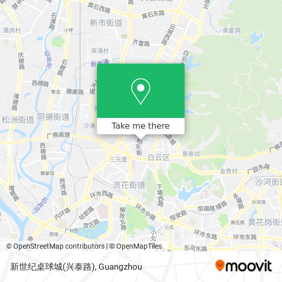 新世纪桌球城(兴泰路) map
