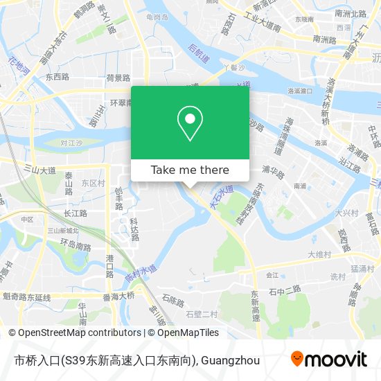 市桥入口(S39东新高速入口东南向) map