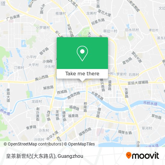 皇茶新世纪(大东路店) map