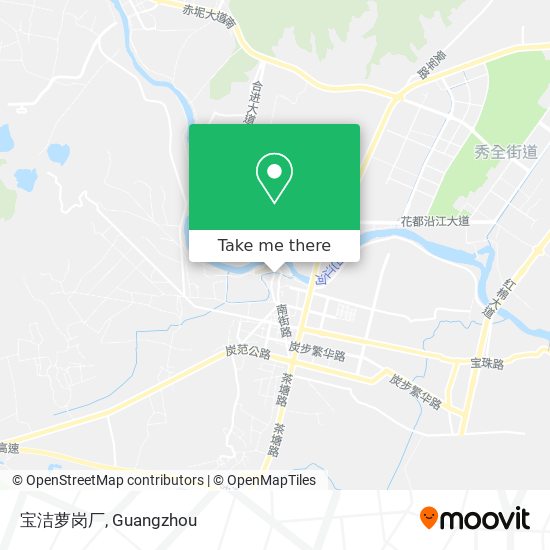 宝洁萝岗厂 map