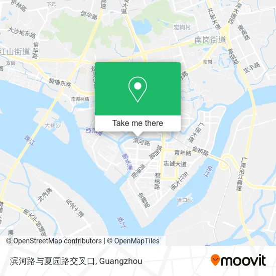 滨河路与夏园路交叉口 map