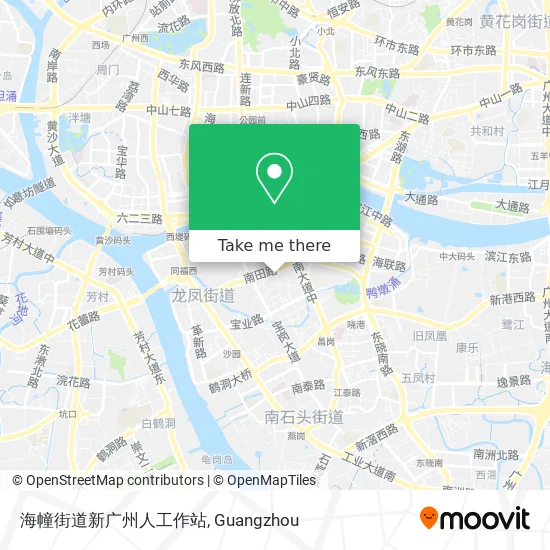 海幢街道新广州人工作站 map