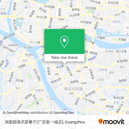 洞蜜园港式茶餐厅(广百新一城店) map