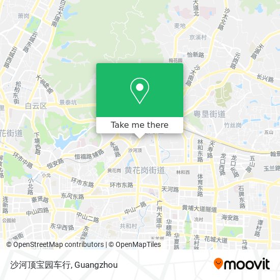沙河顶宝园车行 map