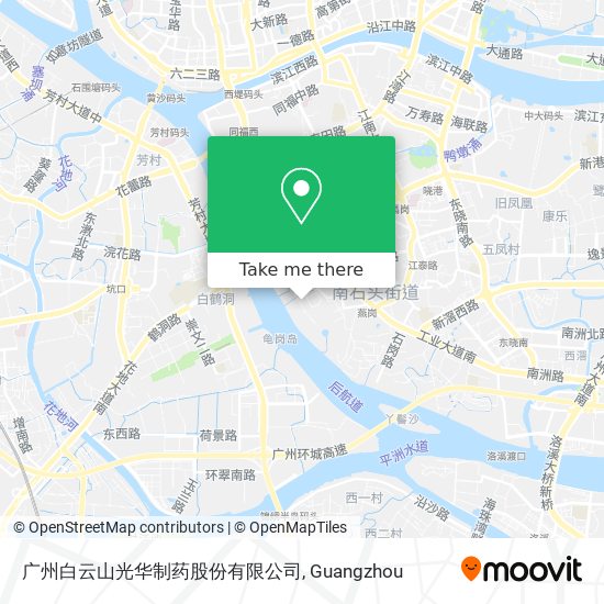 广州白云山光华制药股份有限公司 map