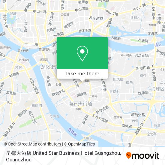 星都大酒店 United Star Business Hotel Guangzhou map