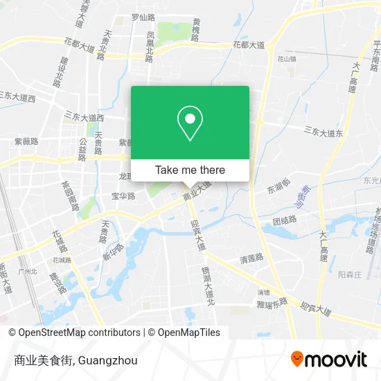 商业美食街 map