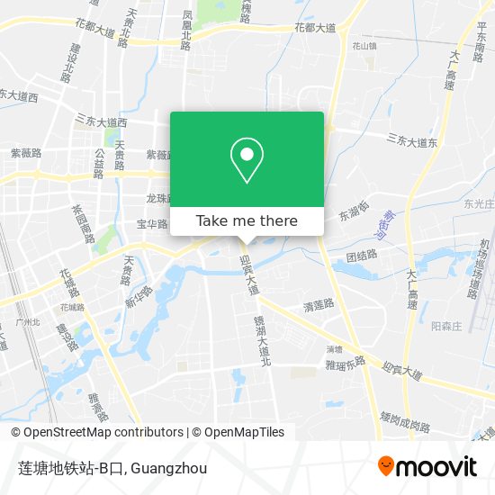 莲塘地铁站-B口 map