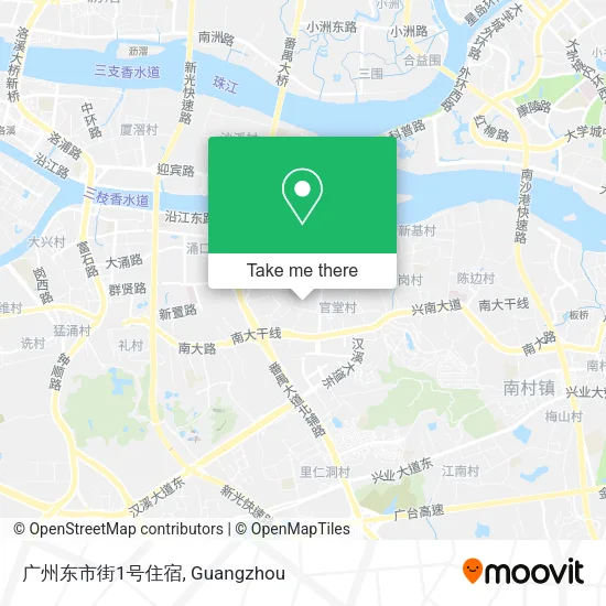广州东市街1号住宿 map