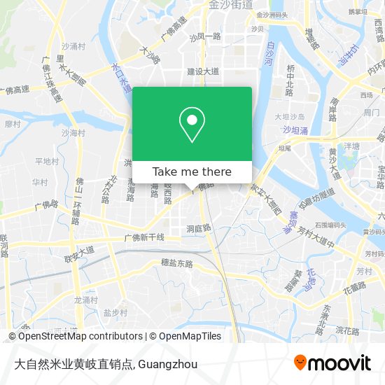 大自然米业黄岐直销点 map