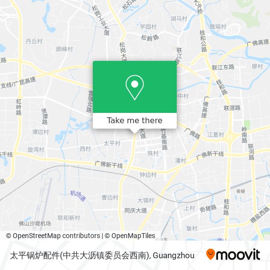 太平锅炉配件(中共大沥镇委员会西南) map