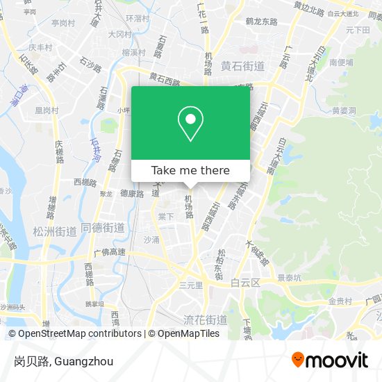 岗贝路 map