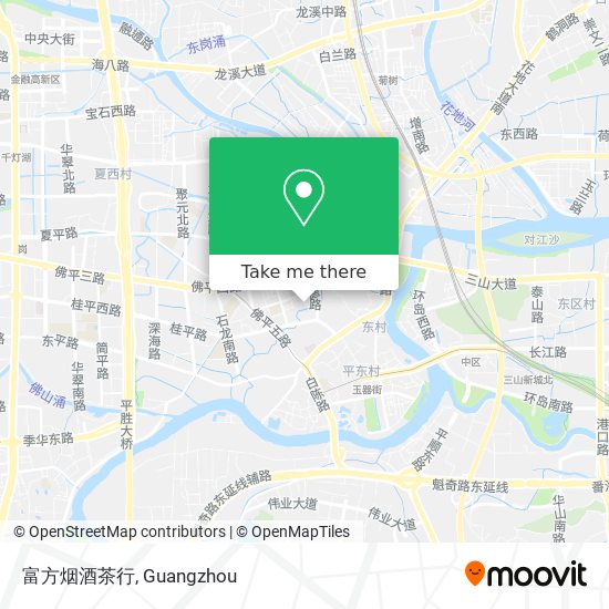 富方烟酒茶行 map
