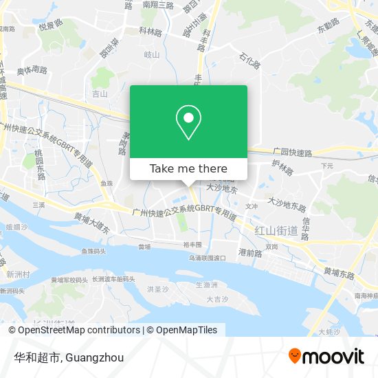 华和超市 map