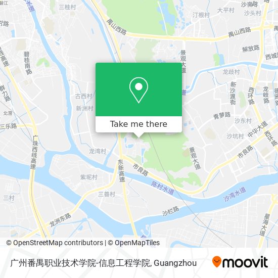 广州番禺职业技术学院-信息工程学院 map