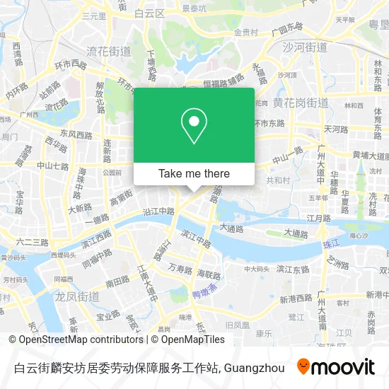 白云街麟安坊居委劳动保障服务工作站 map