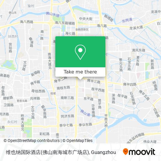 维也纳国际酒店(佛山南海城市广场店) map