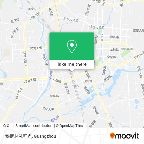 穆斯林礼拜点 map
