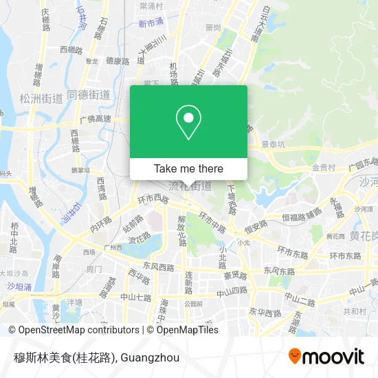 穆斯林美食(桂花路) map