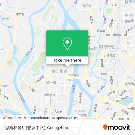 穆斯林餐厅(彩滨中路) map
