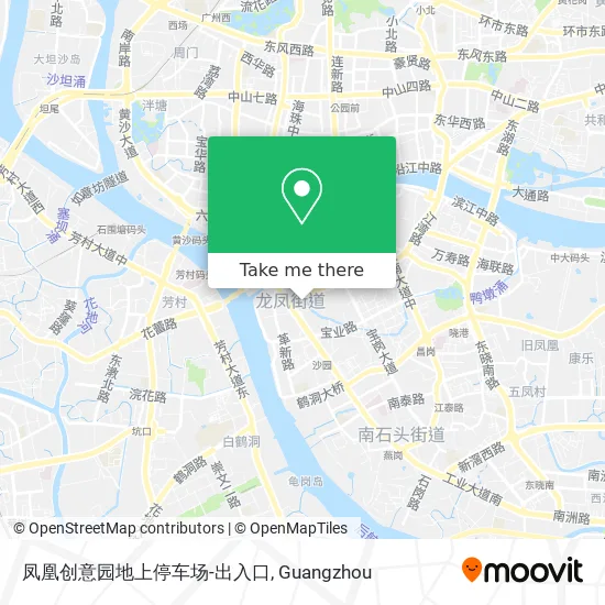 凤凰创意园地上停车场-出入口 map