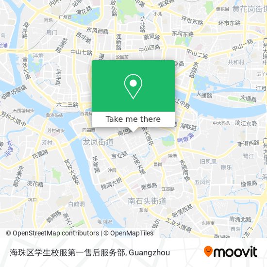 海珠区学生校服第一售后服务部 map