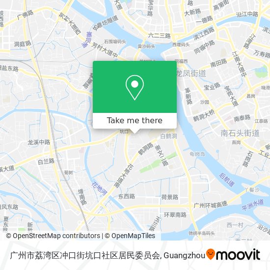 广州市荔湾区冲口街坑口社区居民委员会 map