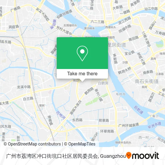 广州市荔湾区冲口街坑口社区居民委员会 map