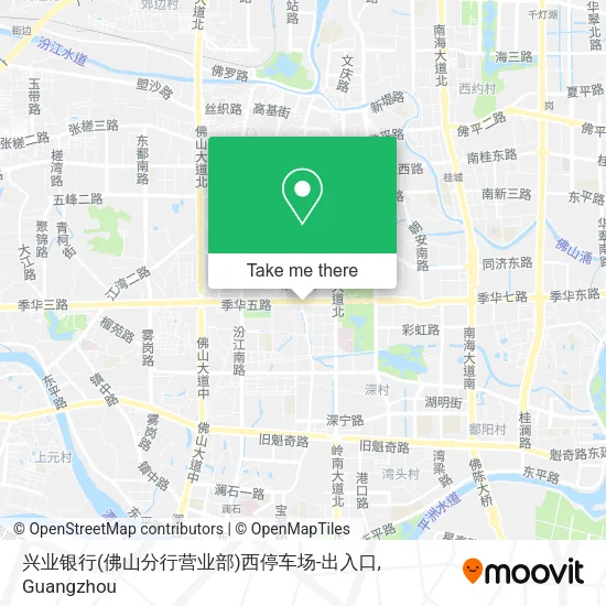 兴业银行(佛山分行营业部)西停车场-出入口 map