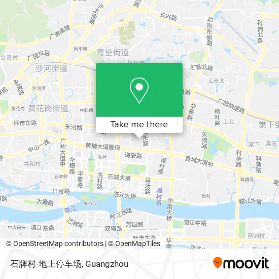 石牌村-地上停车场 map