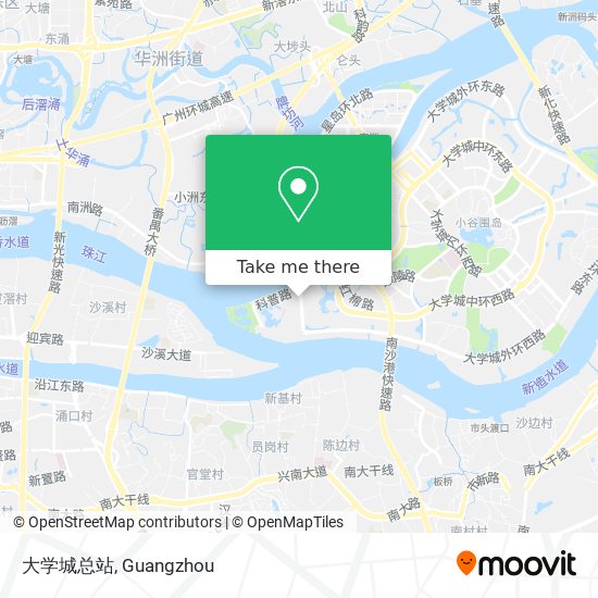 大学城总站 map