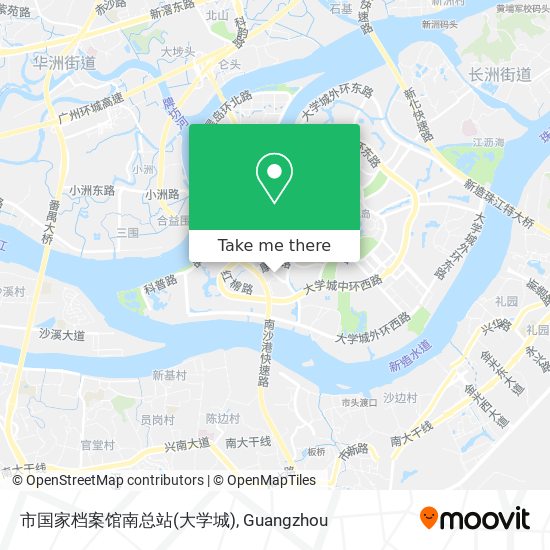 市国家档案馆南总站(大学城) map