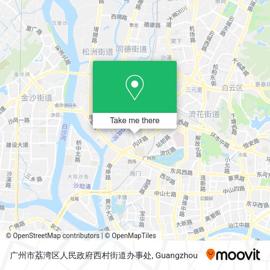 广州市荔湾区人民政府西村街道办事处 map