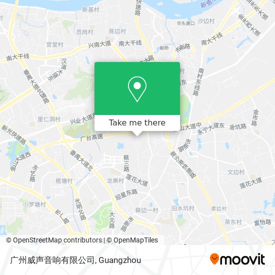 广州威声音响有限公司 map