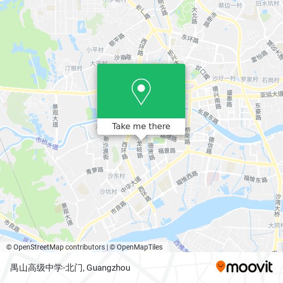 禺山高级中学-北门 map