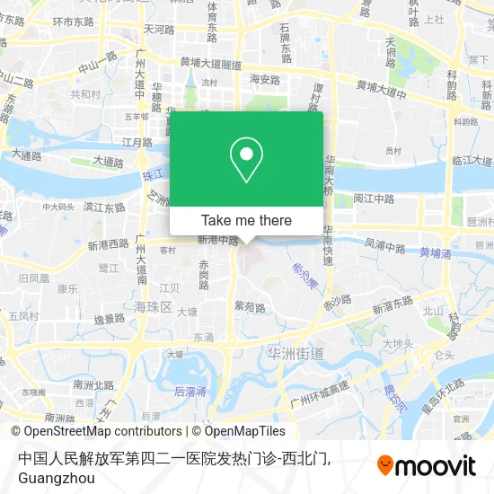 中国人民解放军第四二一医院发热门诊-西北门 map