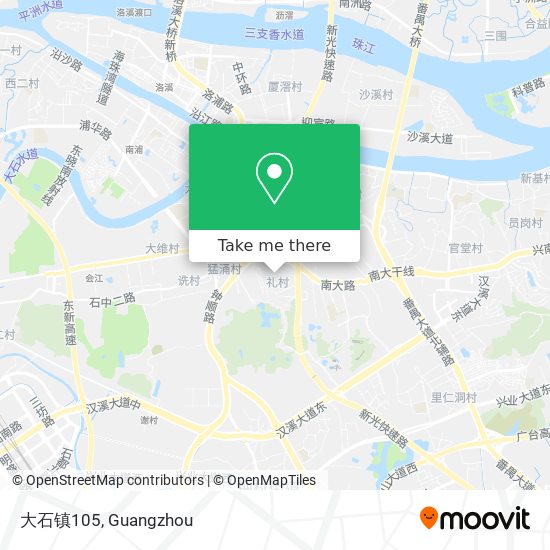 大石镇105 map