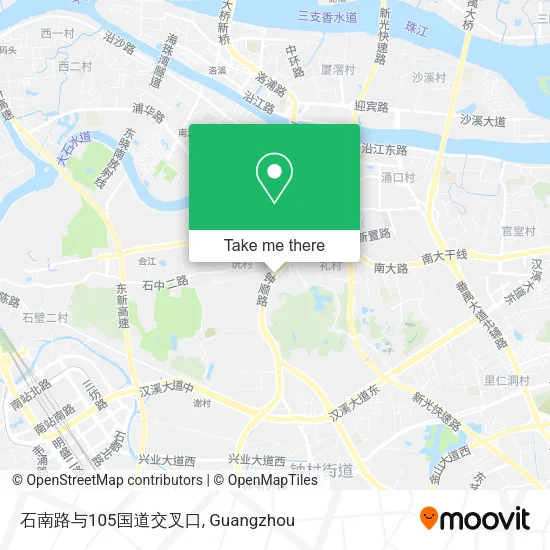 石南路与105国道交叉口 map
