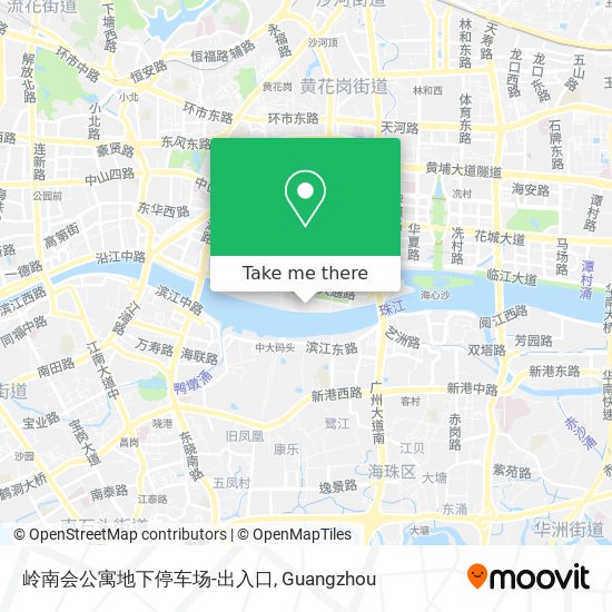 岭南会公寓地下停车场-出入口 map
