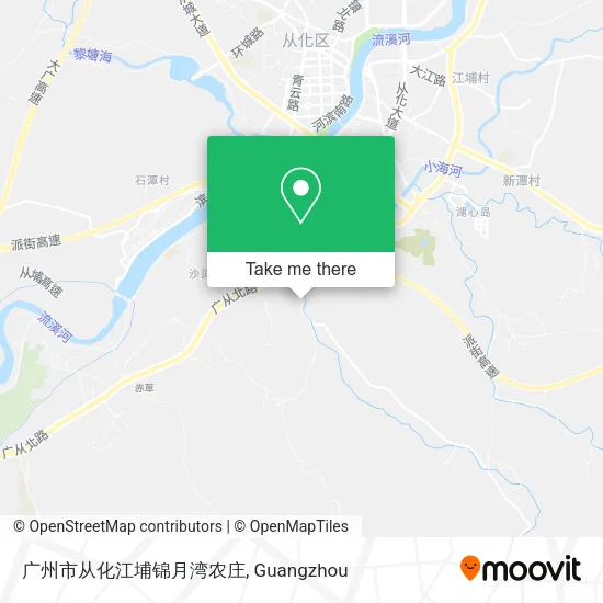 广州市从化江埔锦月湾农庄 map