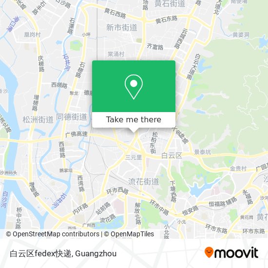 白云区fedex快递 map