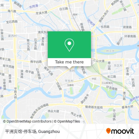 平洲宾馆-停车场 map