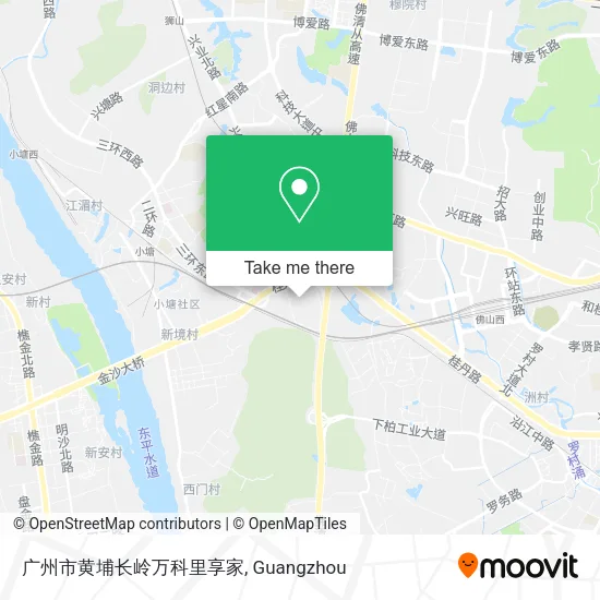 广州市黄埔长岭万科里享家 map