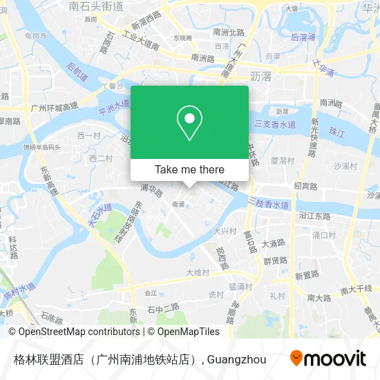 格林联盟酒店（广州南浦地铁站店） map