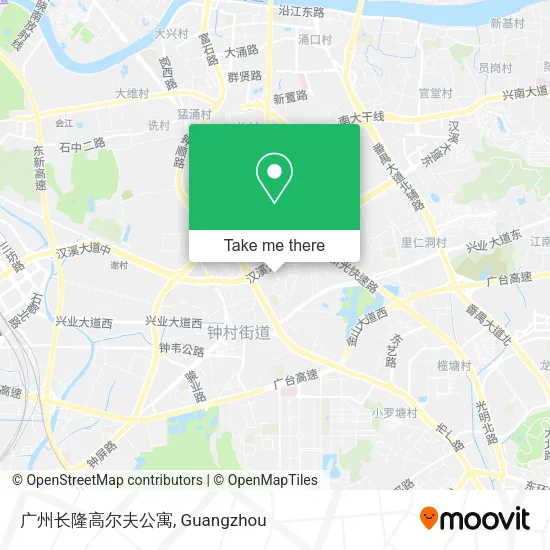 广州长隆高尔夫公寓 map