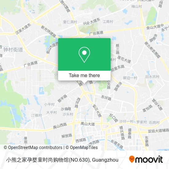 小熊之家孕婴童时尚购物馆(NO.630) map